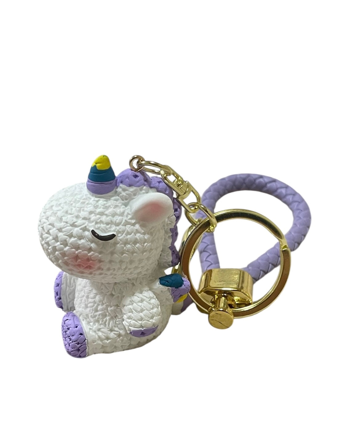 Purple Unicorn Keychain